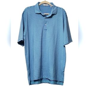 Oliver Ridley Polo Blue Striped Shirt Size‎ Large